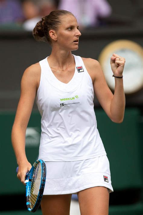 Karolina pliskova has routinely stopped short of playing her best tennis on the major stage; KAROLINA PLISKOVA at Wimbledon Tennis Championships in ...