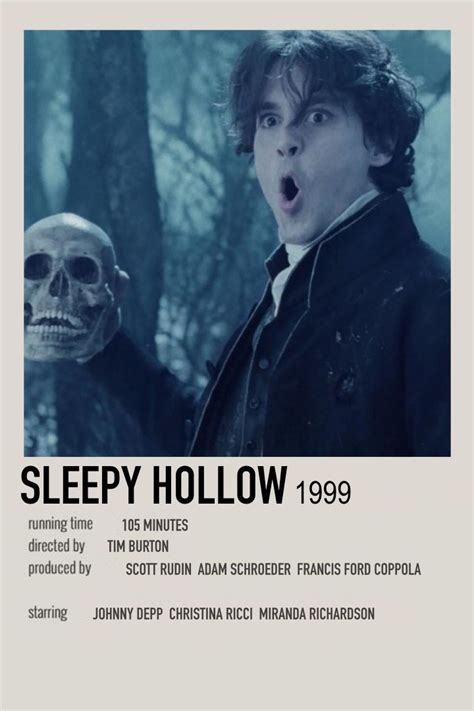 Sleepy Hollow By Cass Iconic Movie Posters Movie Posters Minimalist