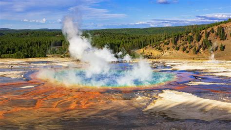 grand prismatic spring yellowstone photograph by russ bishop pixels