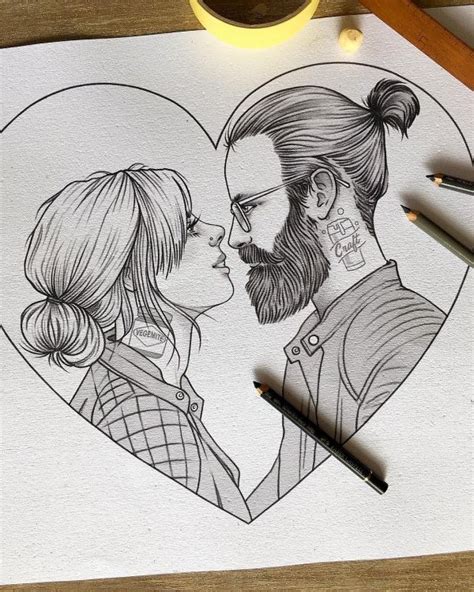 45 Romantic Couple Pencil Sketches You Must See Buzz Hippy Wedding
