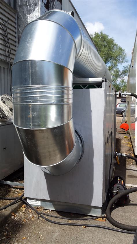 High performance hot water, steam, electric, and gas heating. Emergency cooling install for high tech clean room: 150kW ...