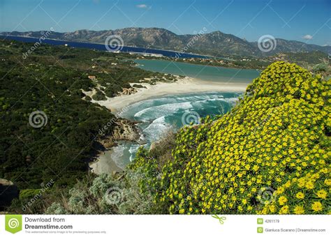 Amazing Landscape At Villasimius Beach Stock Image Image