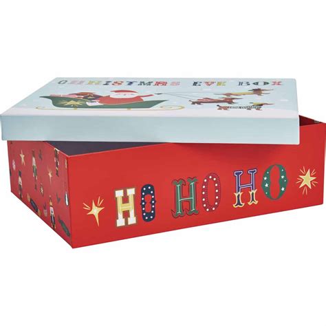 Large T Boxes With Lids Christmas Large Christmas T Boxes With
