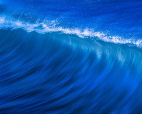Blue Sea Waves Water Splash Nature Wallpaper 1280x1024 Resolution