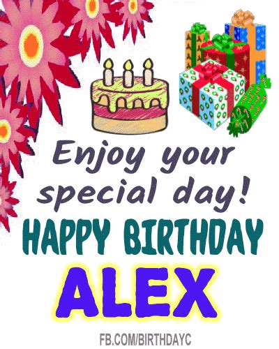 Happy Birthday Alex Image  Hbdayart