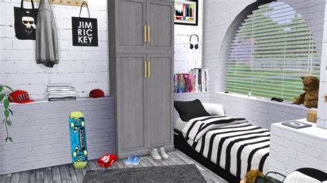 Pre Teen Boys Bedroom At Modelsims4 The Sims 4 Catalog