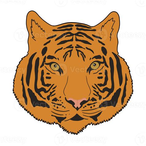 Cute Tiger Face 15736405 Png
