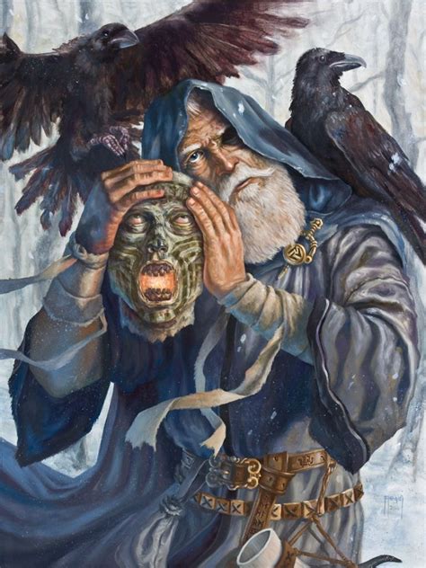 In Norse Mythology Odin Carries Around The Severed Head Of Mímir