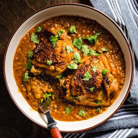 Braised Chicken And Lentils America S Test Kitchen Recipe