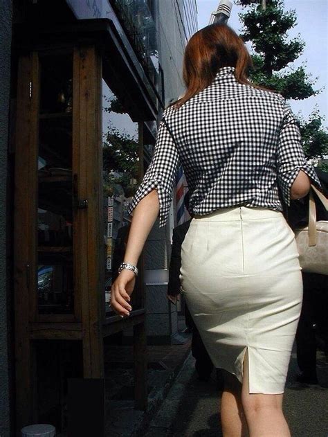 スカート越しの透けパン・パンティライン画像 性癖エロ画像 センギリ fashion tights pencil skirt work tight skirt