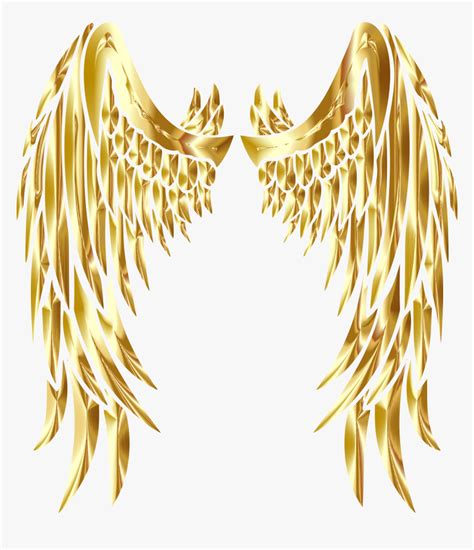 Gold Wings Png Gold Angel Wings Clip Art Transparent Png