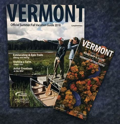 Free Vermont Travel Guide And Road Map