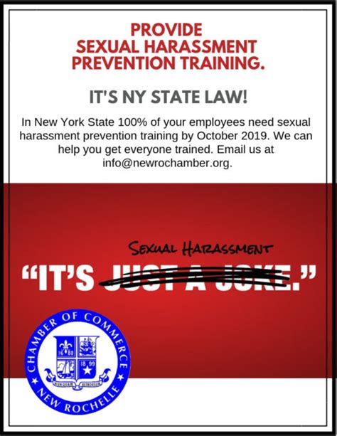 New York State Sexual Harassment Prevention Training New Rochelle Chamber Of Commerce