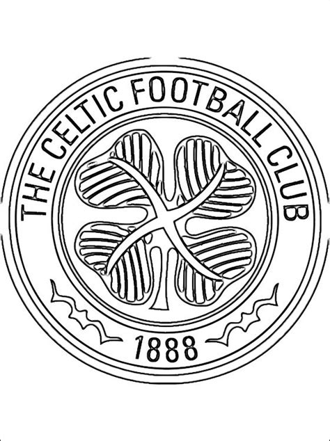 Herby klubów piłkarskich kolorowanki piłkarskie. Desenho do logotipo Celtic Football Club | Desenhos para ...