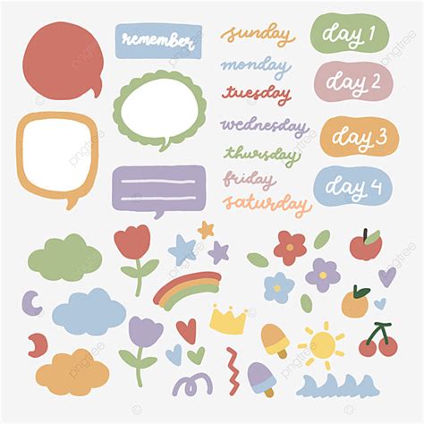 Diary Sticker Png Image Colorful And Cute Diary Sticker Diary Sticker