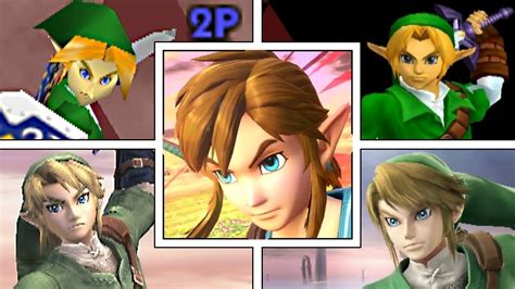 Evolution Of Link In Super Smash Bros Series Moveset Animations