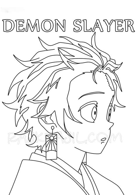 Tanjiro Piggyback Nezuko Coloring Pages Demon Slayer Coloring Pages