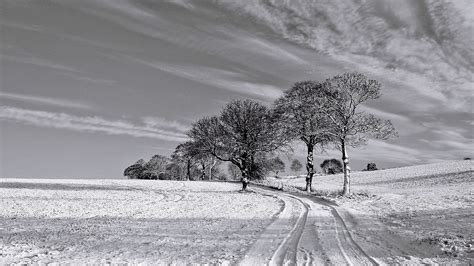 Serene Winter Scene Hdr 1920 X 1080