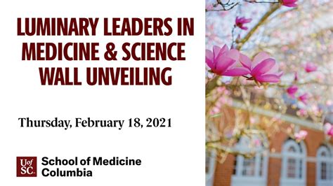 Luminary Leaders In Medicine And Science Recognition And Wall Unveiling