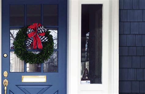 Best Front Door Color For A Blue House What Goes With Blue