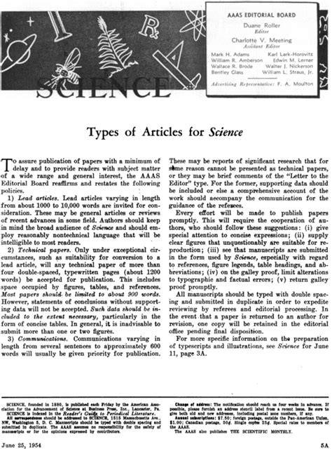 Types Of Articles For Science Science