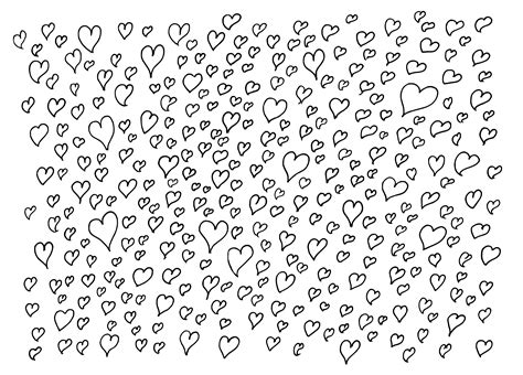 Black and white pattern background png. Heart Doodle Background (PNG) | OnlyGFX.com