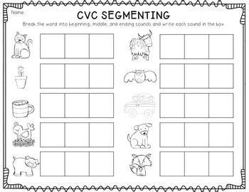 • break the word down into its component sounds • select the letters that represent these sounds. CVC Segmenting {Freebie!} | Phonics kindergarten, Word ...