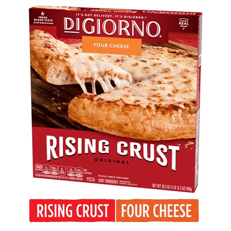 Digiorno Original Rising Crust Four Cheese Frozen Pizza 282 Oz Box