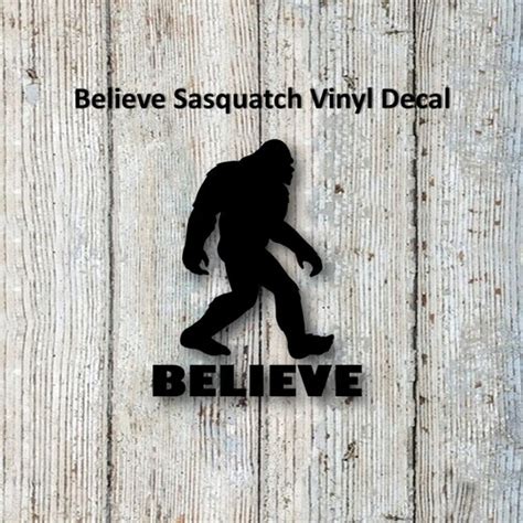 Bigfootsasquatch Standing 2 Vinyl Decal Etsy