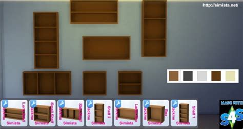 Simista Stackme Shelving Sims 4 Downloads