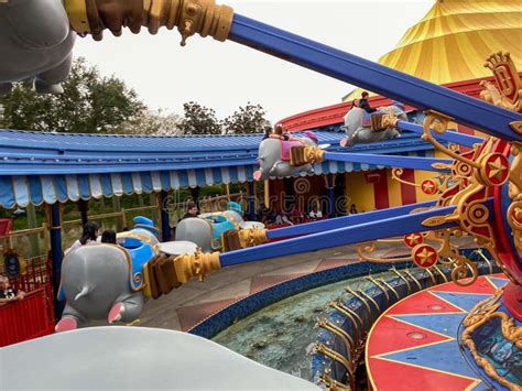 Dumbo The Flying Elephant Ride At Magic Kingdom In Disney World Orlando
