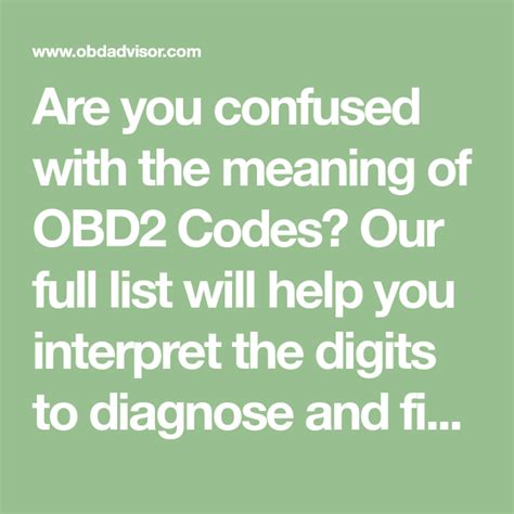Obd2 Codes Lookup Meaning Fixes And Full Codes List For Free