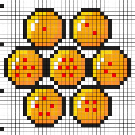 Dragonballzballs By Cyberkitty On Kandi Patterns Pixel Art Pattern