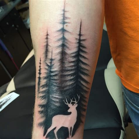 14 Best Deer In Woods Tattoo Designs Petpress