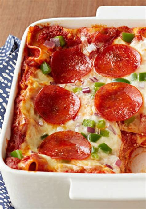 Easy Pepperoni Pizza Lasagna Recipe Recipes Pizza Lasagna Cooking