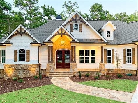 Plan 24392tw One Story Country Craftsman House Plan With Screened