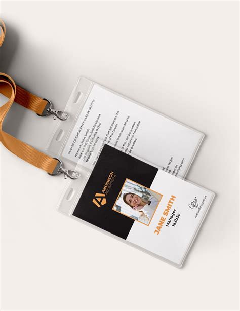 Advertising Agency Id Card Template In Publisher Illustrator Indesign