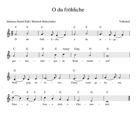 Auf dem pdf dokument befinden sich die texte und die noten von 30 verschiedenen weihnachtsliedern die man in deutschland an weihnachten mit der familie singt. O du fröhliche - Kinderlieder - Noten - Text ...