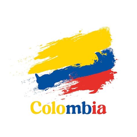 Premium Vector Colombia Grunge Flag