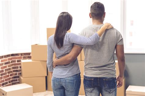 Young Couple Moving Stock Photo Image Of Loan House 80992164