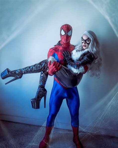 Spider Man And Black Cat Cosplays By Jennings Brower And Emma Norton R