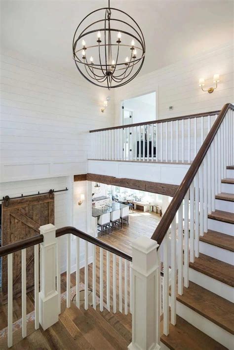 Will look cute on my entryway table. Love this staircase and entryway with pendant light ...