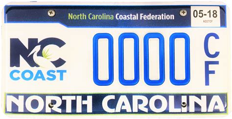 Get Your Specialty Nc License Plate North Carolina Coastal Federation