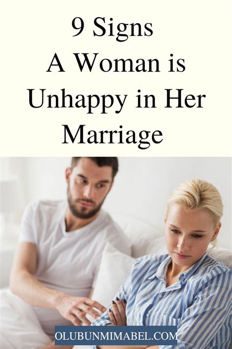 9 Signs A Woman Is Unhappy In Her Marriage Marriage Tips Marriage Advice Marriage