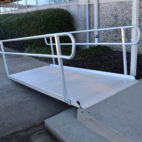 Titan 10 Foot Aluminum Wheelchair Entry Ramp With