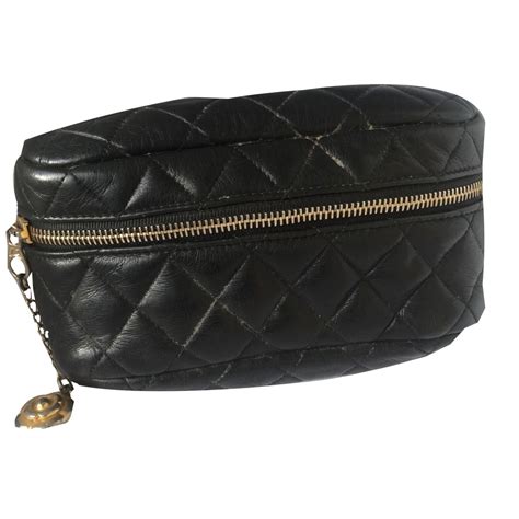 Chanel Banane Cuir Noir Ref 52591 Joli Closet