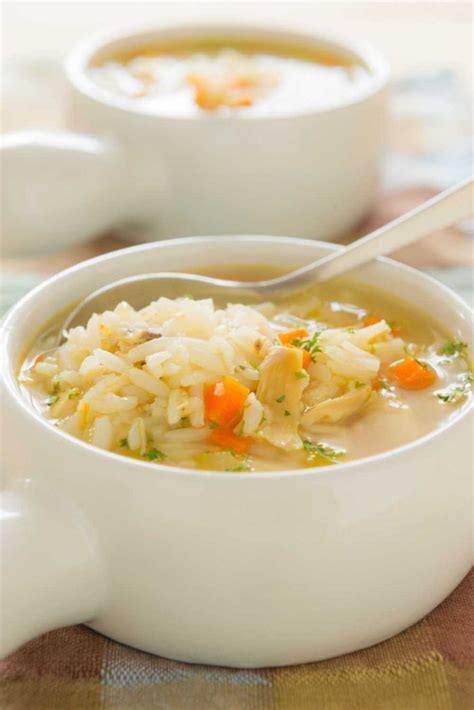 Demos Chicken And Rice Soup Recipe Delish Sides