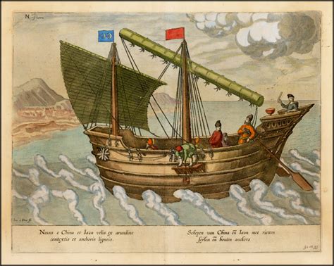 Jan Huyghen Van Linschoten Ship Of China And Java Djong Ship