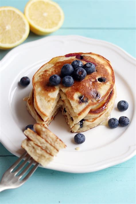 Blueberry And Lemon American Pancakes Curlys Cooking