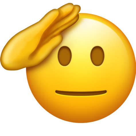 Emojipedia 样本图像 上的 敬礼表情